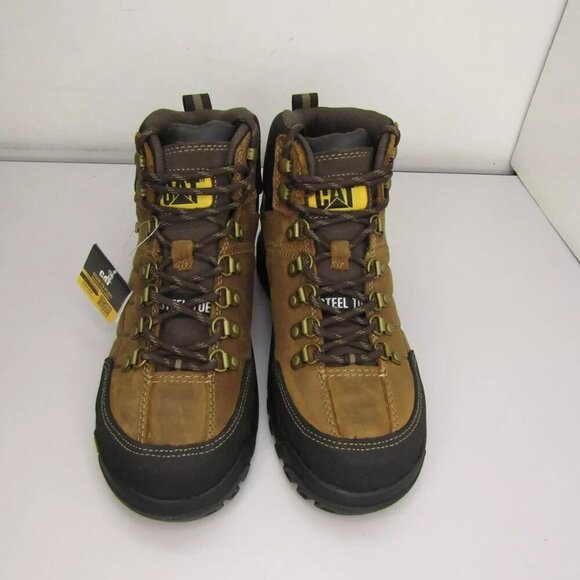 NEW CATERPILLAR Threshold Work Boots Ankle Steel Toe Waterproof Safety Size 7 - Picture 5 of 8